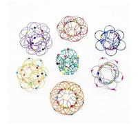 Anneau De Mandala En Métal Coloré 3d, Jouet Éducatif De Méditation Pour Enfants
