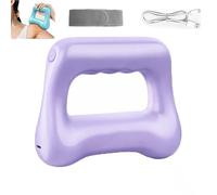 Anneau de massage portable à 5 vitesses avec ceinture réglable, masseur corporel à vibrations haute fréquence pour tissus profonds avec chaleur réglable pour la relaxation musculaire (Purple)