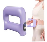 Anneau de massage pour fascias avec vibrations, anneau de yoga à combustion rapide des graisses, 5 niveaux vitesse pour soulager les muscles du ventre, du cou et dos, violet