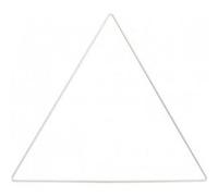 Anneau de métal triangle blanc 30 cm pour décoration murale - Rico Design(...) - 30 Cm blanc 30 Cm blanc G