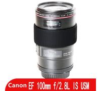 Anneau de mise au point en silicone + anneau de n'aime,protecteur de bande en caoutchouc pour objectif IL EF 100mm f/2.8L IS USM - Type Black