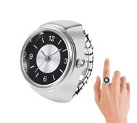 Anneau de montre à doigt - Quartz élégant, conception réglable compacte | Anneau d'horloge de nouveauté à la mode pour usure quotidienne, accessoire de mode avec cadran simple | Horloge décontractée p