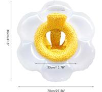 Anneau de natation Baby Sun Flower Anneau flottant gonflable pour enfants Accessoires de piscine Anneau gonflable circulaire Jouet pour bébé de 6 à 48 mois