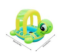 Anneau De Natation En Pvc Pour Bébé, Avec Ombrage En Forme De Tortue, Jouet D'eau Lisse Et Sûr, Jouets De Bateau, Tube De Piscine À Eau