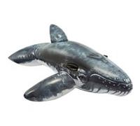Anneau de natation flottant ligne simulation baleine gris Gris G