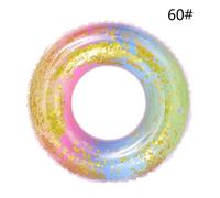 Anneau De Natation Gonflable À Paillettes, Dégradé Arc-En-Ciel, Flotteur De Piscine, Cercle D'eau