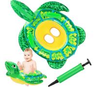 Anneau De Natation Pour Bébé,Bouée Siège De Piscine Bouée Gonflable Flotteur De Natation Bébé Flotteur De Piscine ¿Bouée En Forme De Tortue De Simulation Aide À La Nage Pour Enfant 6 Mois À 3 Ans,Vert