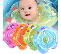 Anneau De Natation Pour Bébé, Impression De Dessin Animé, Design À Double Poignée, Jouet De Bain D'été Ultraléger, Accessoires De Jouets D'eau Pour Bébé