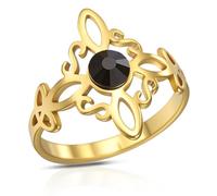 Anneau de noeud de sorcières Bague noeud celtique en acier inoxydable Sorcellerie Protection amulette païenne bijoux cadeau pour les femmes