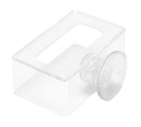 Anneau de nourriture pour poissons en acrylique, facile à installer, pour aquarium avec ventouse (S)