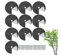 Anneau de paillage pour arbre - Anneaux d'aménagement paysager, anneaux de paillage pour arbres | Anneau de protection contre le paillage des racines avec clous de sol | Barrière de couverture de