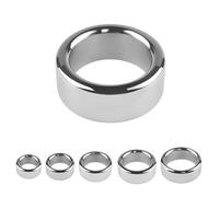 Anneau de pénis en acier inoxydable en 5 tailles de diamètre intérieur pour les hommes, Pendentif épais scrotum pondéré Cock Ring Sex toys pour adultes SM Fétiche Trainer (30mm)