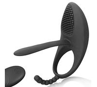 Anneau de pénis vibromasseur pour homme avec télécommande, point G, clitoris et anal pleasure, érection longue durée, double orgasme pour couples