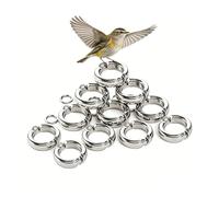 Anneau de Pied pour Perroquet Anneau de Pied Ouvert Clips réglables en Forme de U pour Pattes d'oiseaux, Conception antidérapante pour Une activité de vol et Une Identification en Tout 10 pièces 12mm