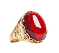Anneau De Pierre Bague En Pierre Naturelle De Jade Rouge Femmes Découpe Bague D'Ouverture Réglable Vintage Déclaration Anneaux Cadeau De Fête De La Saint-Patrick Bijoux Pour Femme Petite Amie Ma