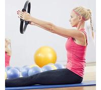 Anneau de Pilates Cercle Magique Corps Sport Exercice Fitness Force Yoga Outil(Black)