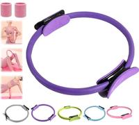 Anneau de Pilates Fitness Trainer, 2025, Anneau circulaire de Pilates, 35,6 cm, Anneaux de yoga Magic Circle avec double poignées rembourrées, pour tonifier les bras, les jambes hommes et femmes