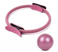 Anneau de Pilates, Kit de 2 Anneaux Yoga Professionnels for Exercices Musculaires, Pilates, Cercle Magique, Amincissant, Musculation, Fitness, Accessoires(2 PCS Pink)