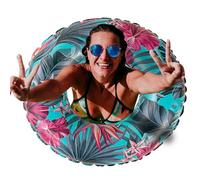 Anneau De Piscine Flottant - Matériau en Vinyle De Qualité Supérieure, Finition sans, Structure Gonflable Douce, Installation Facile, Support De Flotteur Confortable pour La Relaxation dans L'