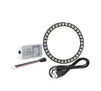 Anneau de pixels LED U 5 V vers ligne + WS2812B 8 16 24 35 45 Module d'adressage indépendant LED Contrôleur SP110E(White PCB,35 Leds Ring Kit)