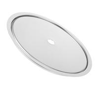 Anneau de Plaque à Induction en Acier Inoxydable Argenté, Kit 1 Set | Couvercle Rond, Adaptateur à Induction pour Plaque de Cuisson Électrique, pour Trou de Réparation Hot Pot Table
