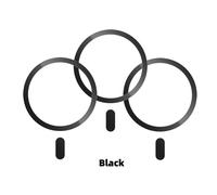 Anneau De Plaque Magnétique Magsafe,Autocollant Universel En Métal,Support De Chargeur Sans Fil,Feuille De Plaque Métallique Pour Support Magnétique Pour Voiture,1 Pièce/3 Pièces.3Pcs Black.