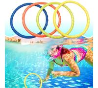 Anneau de plongée pour enfants, 4 pièces, accessoires de piscine, jouets, jeux d'eau, Sport, plage, été