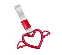 Anneau de poignée en forme de cœur - Anneaux de dragonne en forme de cœur | Décoration extérieure intérieure automobile pour véhicules SUV Trains Auto Business Sedan Bus