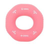 Anneau de Préhension en Silicone pour Force des Doigts, Rose | Résistance Multidirectionnelle, Format Portable 8x8x2,5cm, pour Main et Doigt, Étude et Voyage