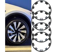 Anneau De Protection De Moyeu De Voiture, Bande de Protection de moyeu, de Protection de Pneu, Bague de Protection de Roue de Voiture, Lot de 4 protections de jantes pour Tesla Model Y (20 pouces)