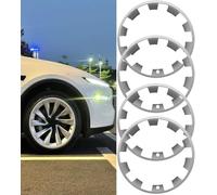 Anneau De Protection De Moyeu De Voiture, Bande de Protection de moyeu, de Protection de Pneu, Bague de Protection de Roue de Voiture, Lot de 4 protections de jantes pour Tesla Model Y (20 pouces)