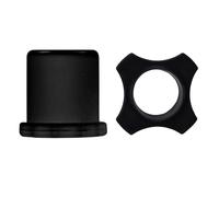 Anneau de Protection en caoutchouc antidérapant pour Microphone à main, 2 pièces, ensemble de support de manche de tige inférieure pour karaoké KTV