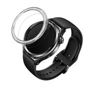 kwmobile Bague de Protection Compatible avec Xiaomi Watch S4 /Watch S4 eSIM/Watch S3 - Anneau pour Montre Connectée - argenté