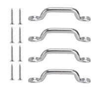 Anneau de raccordement Deck Loop - 4 ancrages pour Kayak en Acier antirouille | Accessoires Nautiques multifonctionnels avec vis autotaraudeuses à tête Plate pour l'entretien et la