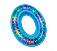 Anneau de rangement pour canette de couture fabriqué en TPR - Organisateur fiable pour séparer les bobines et les processus de filetage (bleu)