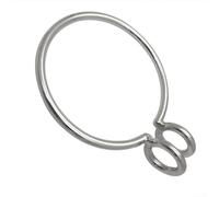 Anneau de récupération d'ancre marine 8 mm en acier inoxydable 304 poli pour yacht, pêche, bateau, chaîne, bouée, système de capture de bouée, 14,5 cm de diamètre