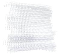 Anneau de reliure en plastique Anneaux en spirale de ressort pour papier A4 à feuilles mobiles 20pcs 30 trous(19mm * 30 trous transparents 20 bandes)