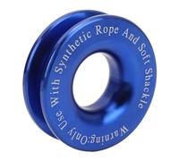 Anneau de Remorquage de Poulie, Anneau de Remorquage d'arraché de Treuil Réduisant la Friction en Alliage d'aluminium Connexion Facile Robuste 17637lbs pour UTV