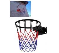 Anneau de remplacement pour jante de basket-ball robuste - Support mural pour intérieur et extérieur - Absorption des chocs - Filet inclus, installation facile