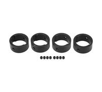 Anneau de Renfort de Coupelle de Joint RC 4 Pièces Anneau Renforcé Robuste en Alliage d'Aluminium pour TRAXXAS XRT 8S 1/6 RC Cars Drive Cup Sleeve Protect Ring avec Stabilité et (Noire)