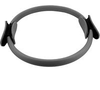 Anneau de résistance Magic Circle de 38 cm avec deux poignées en mousse, léger et durable pour la force abdominale, le yoga, le pilates et les entraînements complets du corps, gris