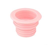 Anneau de retenue de tuyau de vidange en silicone pour machine à laver conçu pour le montage réutilisable du drain de sol dans les environnements domestiques (rose)