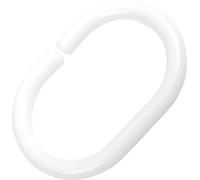 Anneau de rideau de douche Blanc ( pack de 48 )