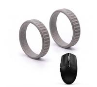 Anneau de roue de défilement compatible avec Logitech G304/G305, PETG Roue de souris de rechange avec texture antidérapante, accessoire de souris de jeu léger pour réparation à faire soi-même, gris