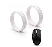 Anneau de roue de défilement compatible avec Logitech G304/G305, PETG Roue de souris de rechange avec texture antidérapante, accessoire de souris de jeu léger pour réparation à faire soi-même, blanc