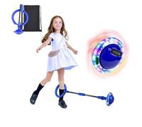Anneau de Saut de Cheville avec Compteur et minuterie,Balle de Saut Enfants,Cheville Skip Ball,Flash Saut Anneau Ball,Pliable Anneau de Saut de Cheville,Jouet d'Anneau de Saut de Cheville