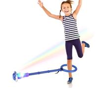 Anneau de Saut de Cheville,Balle de Saut Enfants,Cheville Skip Ball,Flash Saut Anneau Ball,Pliable Anneau de Saut de Cheville,Jouet d'Anneau de Saut de Cheville (Bleu)