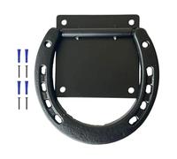 Anneau de Sécurité pour Cheval - Anneaux d'Attelage | Fournitures d'Écurie avec Vis d'Expansion pour Ferme Étable Boxe Extérieur Enclos Zone Équitation Murale