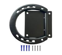 Anneau de Sécurité pour Cheval | Anneaux d'Attelage | Fournitures d'Écurie avec Vis d'Expansion pour Ferme Étable Boxe Extérieur Enclos Zone Équitation Murale