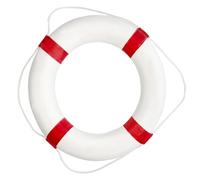 Anneau de sécurité pour Piscine, bouée de Sauvetage sans gonflage pour Plage Rouge et Blanc